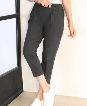 شلوار پارچه ای کمرکش دمپا پاکتی