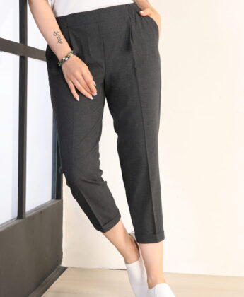 شلوار پارچه ای کمرکش دمپا پاکتی