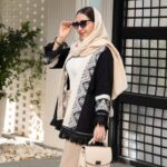 پالتو سویتت دخترونه ایینه کاری ریش دار MISS ROSO