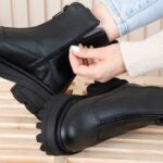 نیم بوت دخترونه لژدارجلو زیپ