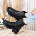 نیم بوت دخترونه لژدارجلو زیپ