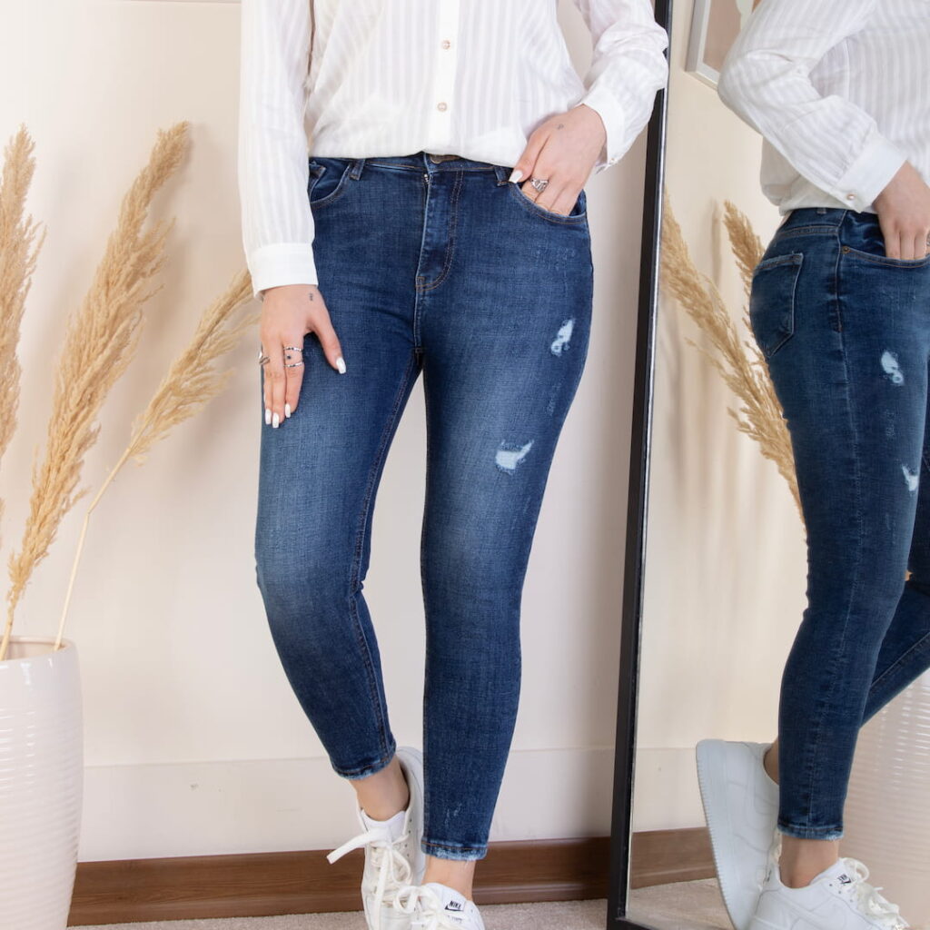 شلوارجین دخترونه جذب زاپدار 14689 ZARA