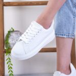 کتونی دخترونه ساده ونس بند ضخیم