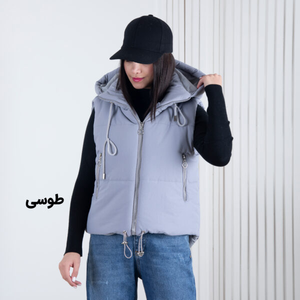 پافر دخترونه کوتاه کلاه دار TORAL