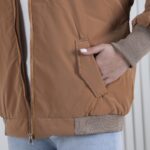 کاپشن کوتاه دخترونه کلاه دار پایین کش