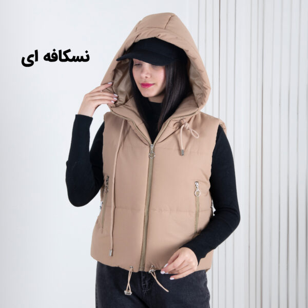 پافر دخترونه کوتاه کلاه دار TORAL