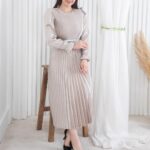 پیراهن ساتن تمام پلیسه ETOK