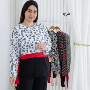 شومیز سایز بزرگ ترکیبی BENITA