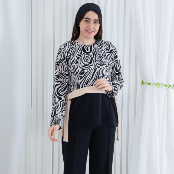 شومیز سایز بزرگ ترکیبی BENITA