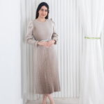 پیراهن ساتن تمام پلیسه ETOK