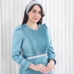 پیراهن ساتن تمام پلیسه ETOK