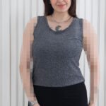 تاپ لمه یقه گرد NAFIS DRESS