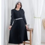 پیراهن ساتن تمام پلیسه ETOK