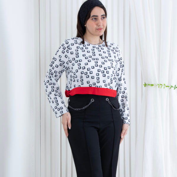شومیز سایز بزرگ ترکیبی BENITA
