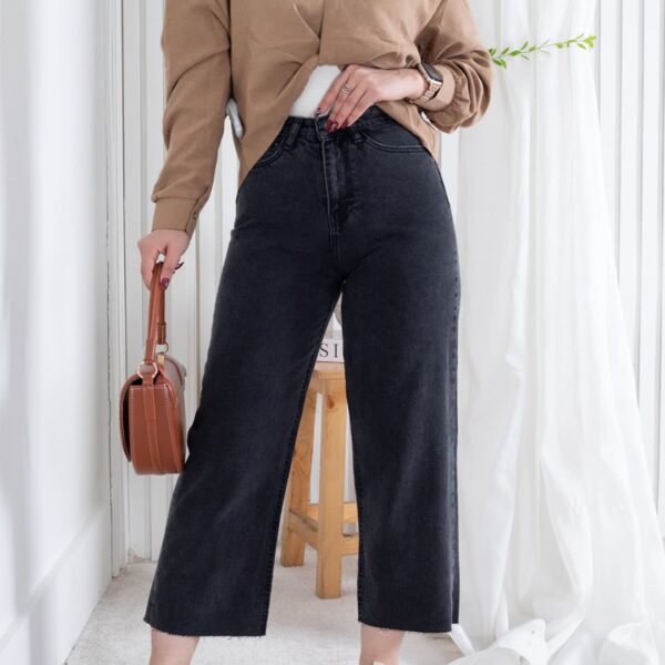 شلوار جین دخترونه رگولار پلاس دمپا کات ZARA 19600