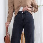 شلوار جین دخترونه رگولار پلاس دمپا کات ZARA 19600