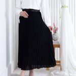 دامن ساتن پلیسه کمر کش ZARA