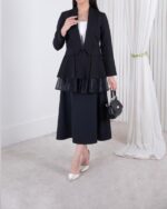 کت پایین چین ارگانزا TAFFETA