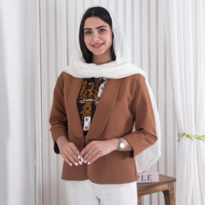 ست کت و شومیز یقه گره ای BENITA