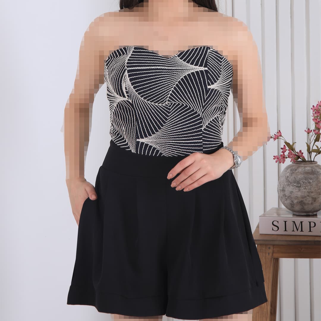 دکلته شلوارکی مجلسی SHANA 2845