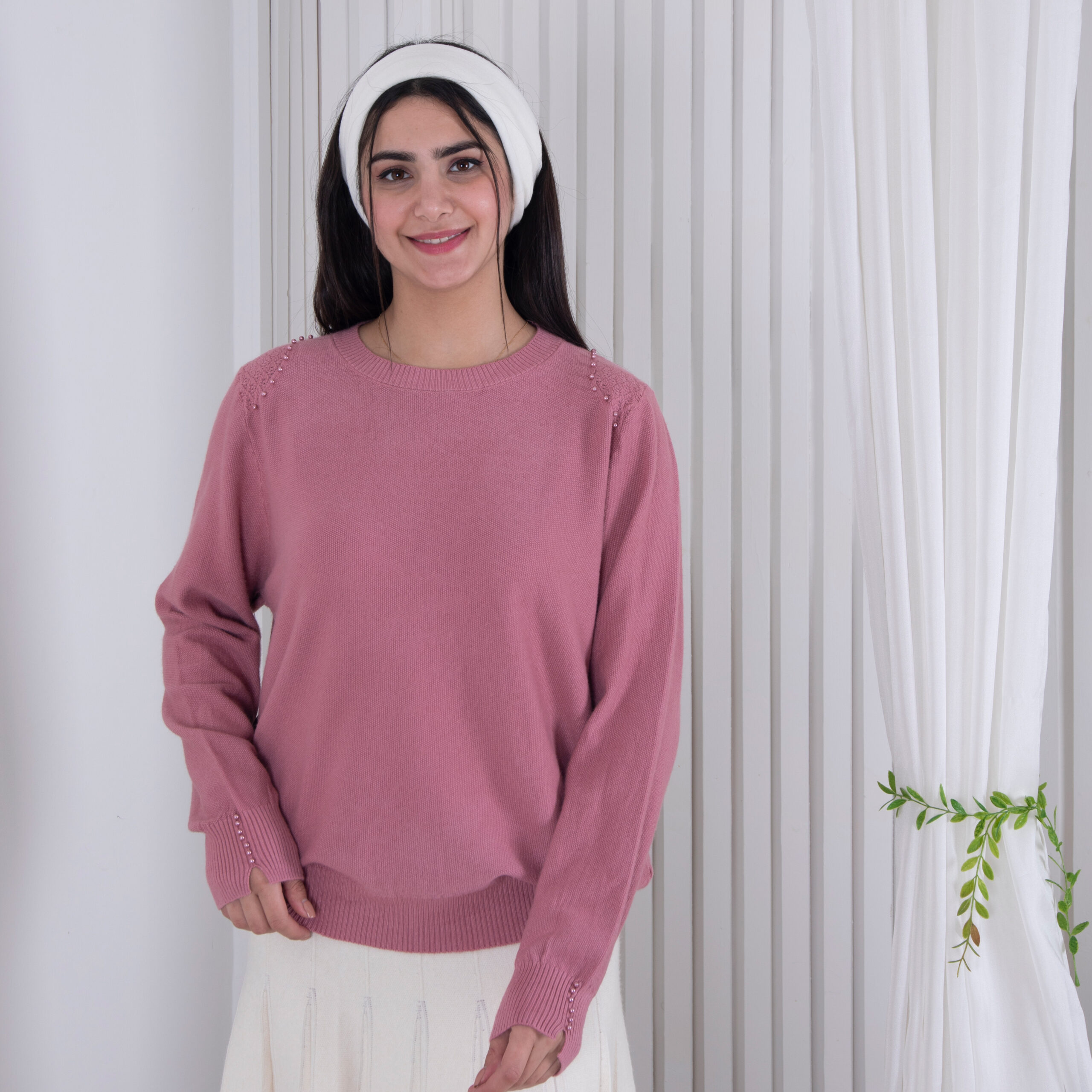 بافت دخترونه سرشونه گیپور مروارید