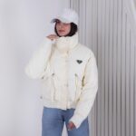 کاپشن دخترونه وارداتی سیلیکونی پایین کش بافت - Image 6