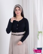 ژاکت دخترونه قواره دار دکمه نگین - Image 4