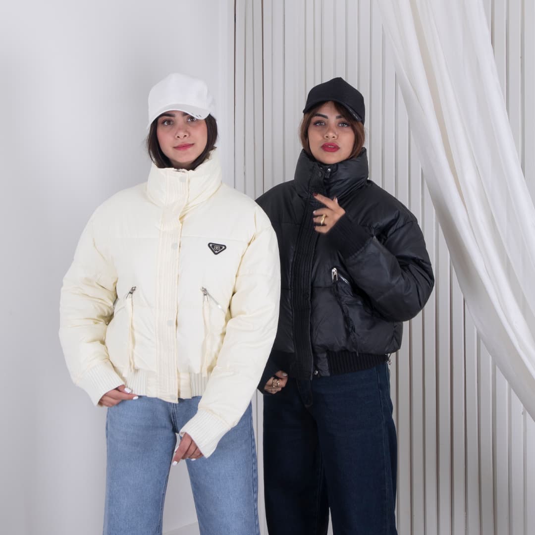 کاپشن دخترونه وارداتی سیلیکونی پایین کش بافت کاپشن دخترونه وارداتی سیلیکونی پایین کش بافت - Image 1