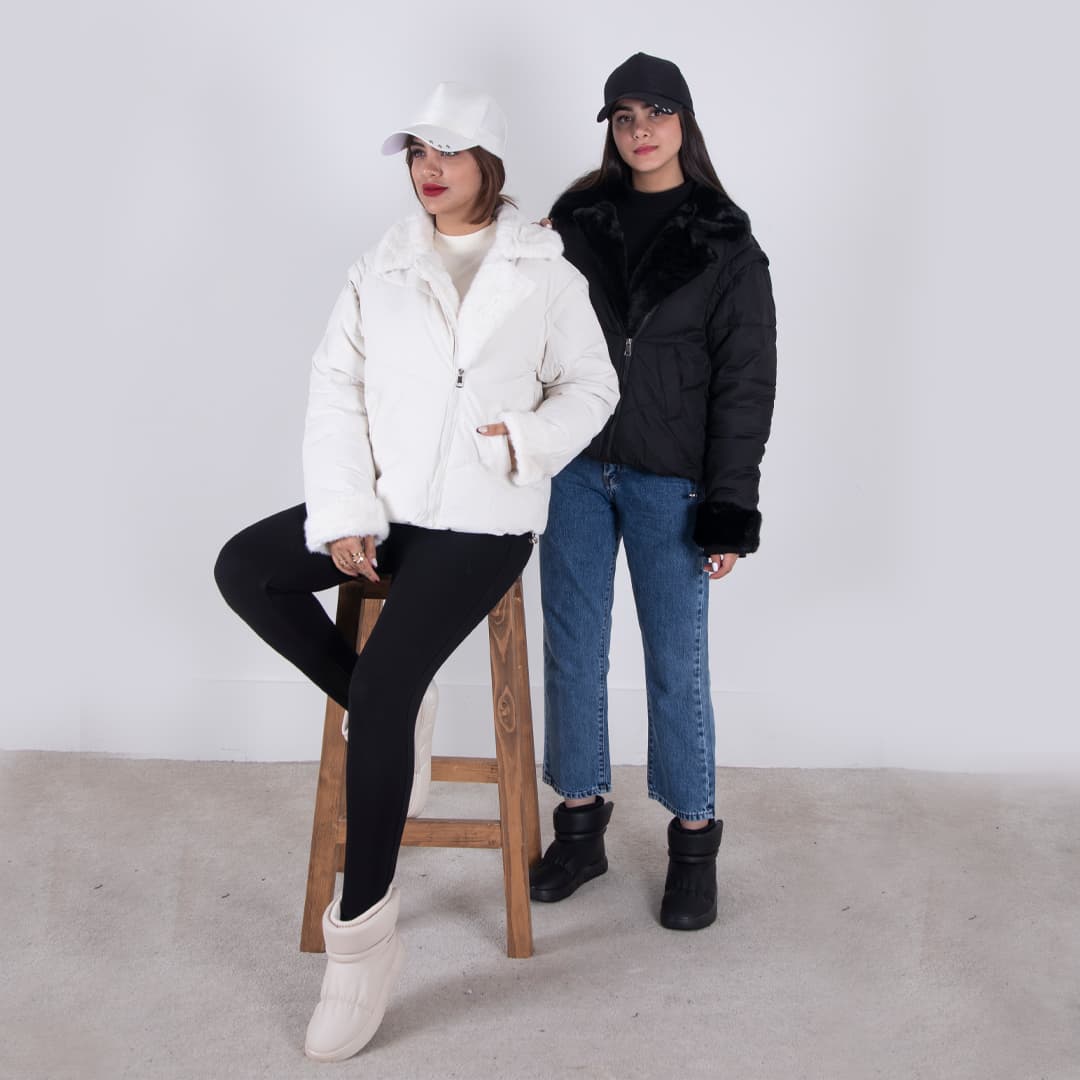 کاپشن دخترانه وارداتی پافر شو YILU 707