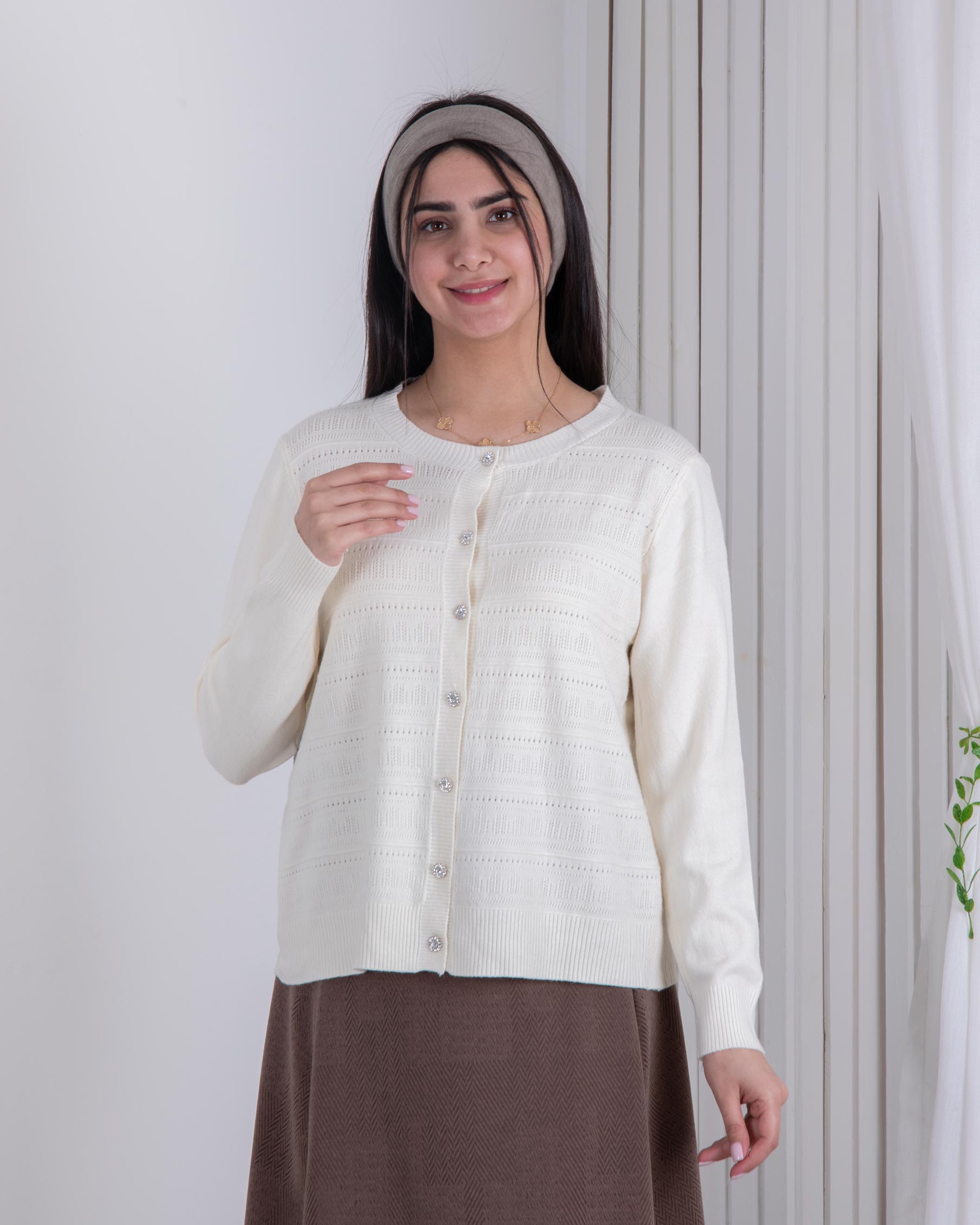 ژاکت دخترونه قواره دار دکمه نگین ژاکت دخترونه قواره دار دکمه نگین - Image 1