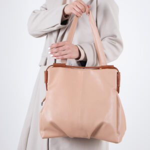 کیف چرم وسط دوخت