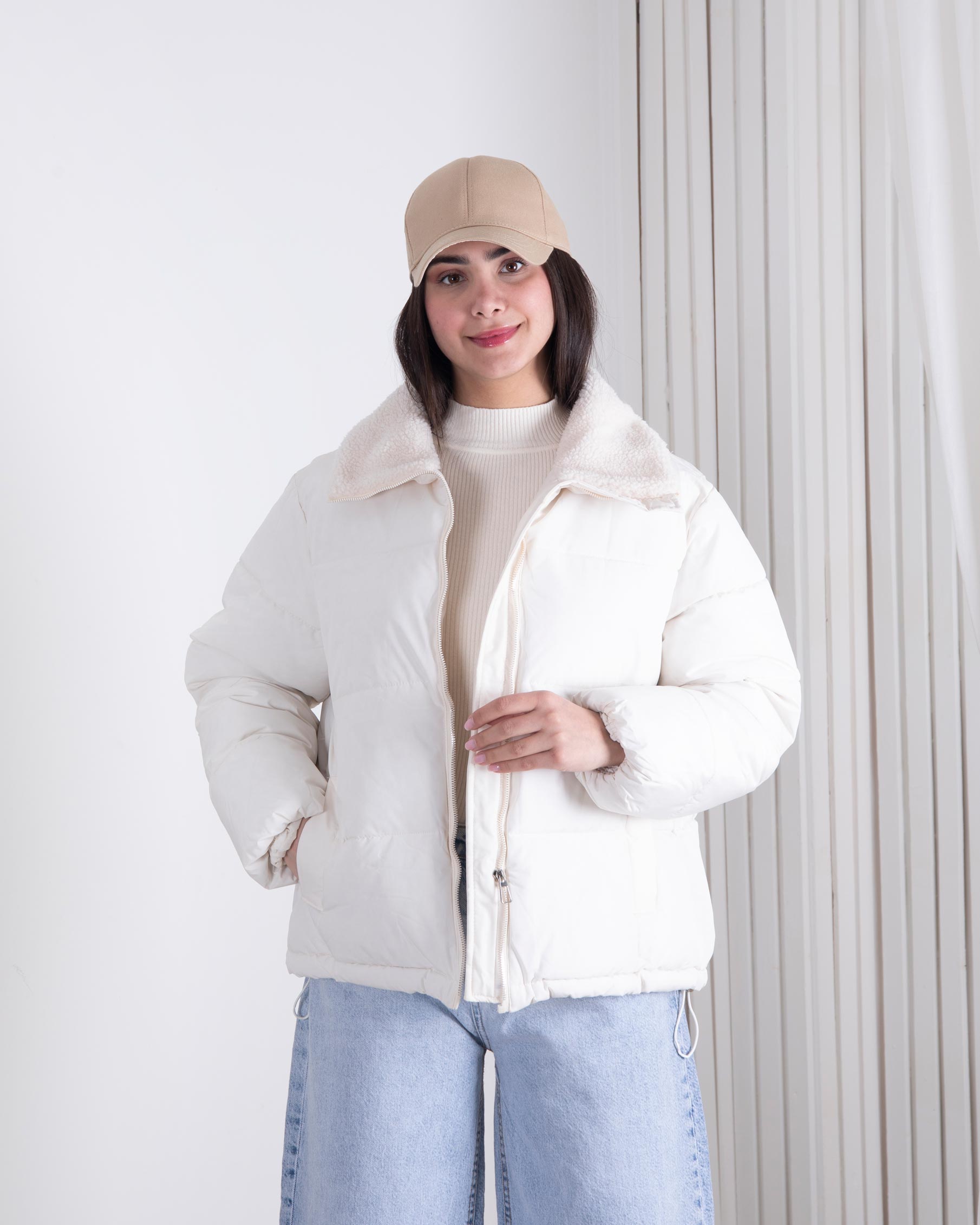 کاپشن دخترونه وارداتی یقه خز MEIZHIYIDUO کاپشن دخترونه وارداتی یقه خز MEIZHIYIDUO - Image 1