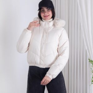 کاپشن وارداتی دخترونه داخل خز YUE CHEN 102