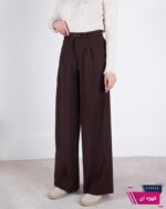 شلوار پارچه ای دخترونه کرپ نیم بگTHRITI/104336 - Image 5