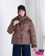 کاپشن وارداتی دخترونه کمربند دار CHUXIN 05 - Image 5