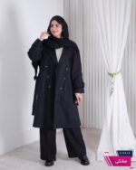 بارونی کتان دخترونه 6 دکمه ZARA - Image 4