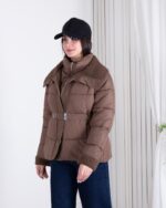 کاپشن وارداتی دخترونه کمربند دار CHUXIN 05