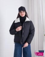 کاپشن دخترونه وارداتی یقه خز MEIZHIYIDUO - Image 3