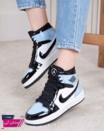 کتونی دخترونه ایر جردن ورنی ساقدار NIKE - Image 3