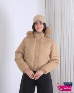 کاپشن وارداتی دخترونه داخل خز YUE CHEN 102 - Image 5