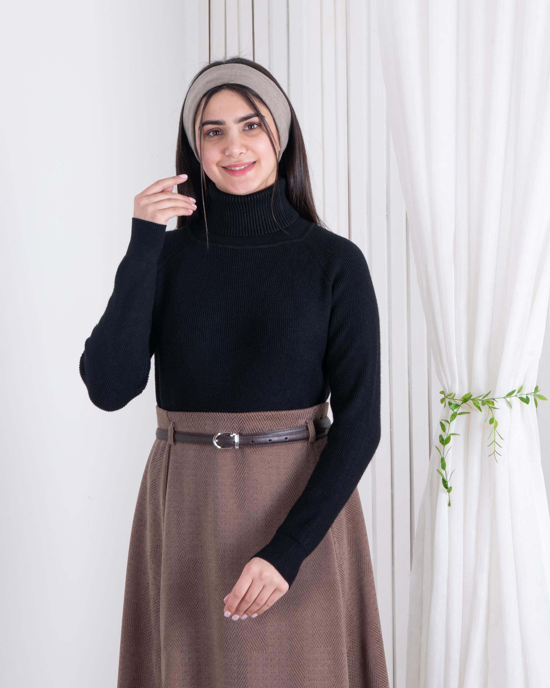 بلوز بافت یقه اسکی دخترونه بلوز بافت یقه اسکی دخترونه - Image 1