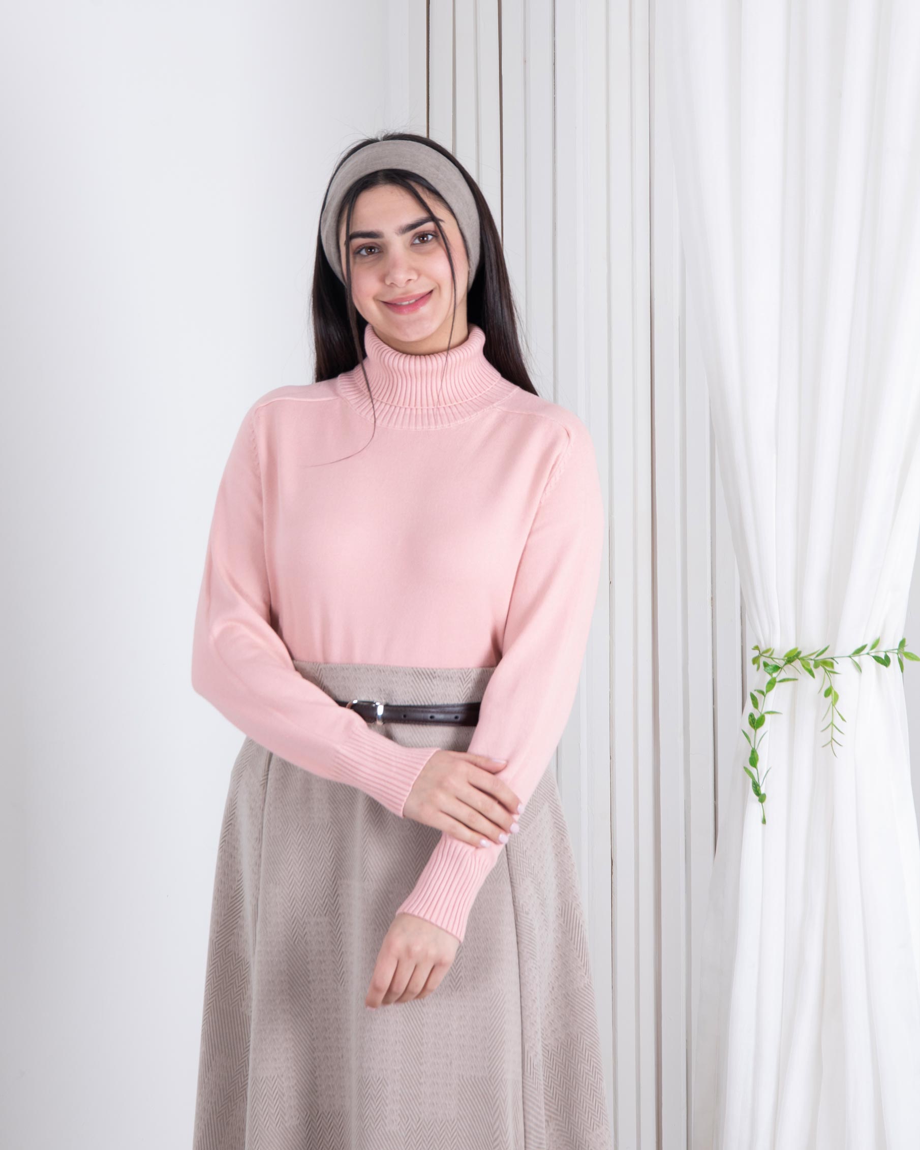 یقه اسکی دخترونه پایین کش بافت یقه اسکی دخترونه پایین کش بافت - Image 1