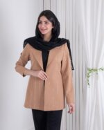 کت دخترونه یقه آمریکایی نگین خطی CALIN