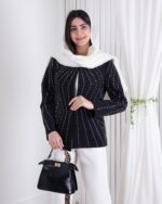 کت دخترونه زیگزاگی تمام نگین CALIN