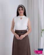 تاپ یقه باز مروارید - Image 2