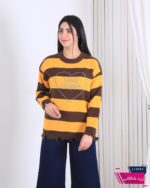 بلوز بافت دخترونه راه راه LOVE - Image 2