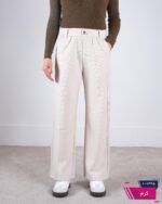 شلوار اسلش دخترونه سگک دکمه UNIQUE 8801 - Image 3