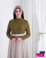 بلوز بافت دخترونه یقه 2 سانت برجسته - Image 2