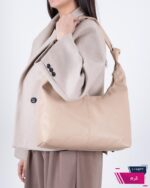 کیف چرم تک بند گره ای - Image 3