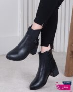 نیم بوت چرم جلوکش سگک کمربندی E - Image 4